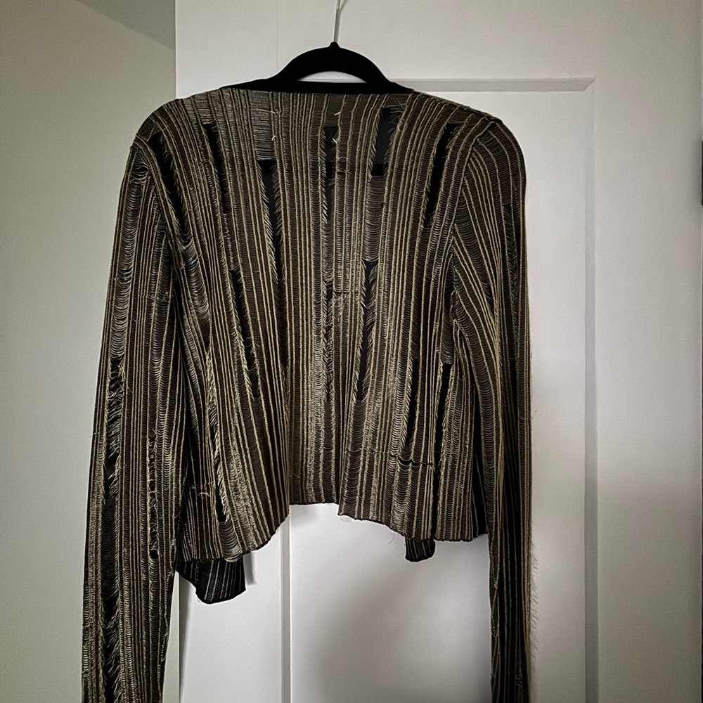 Maison Margiela Black and Gold Jacket - Picture 2 of 6